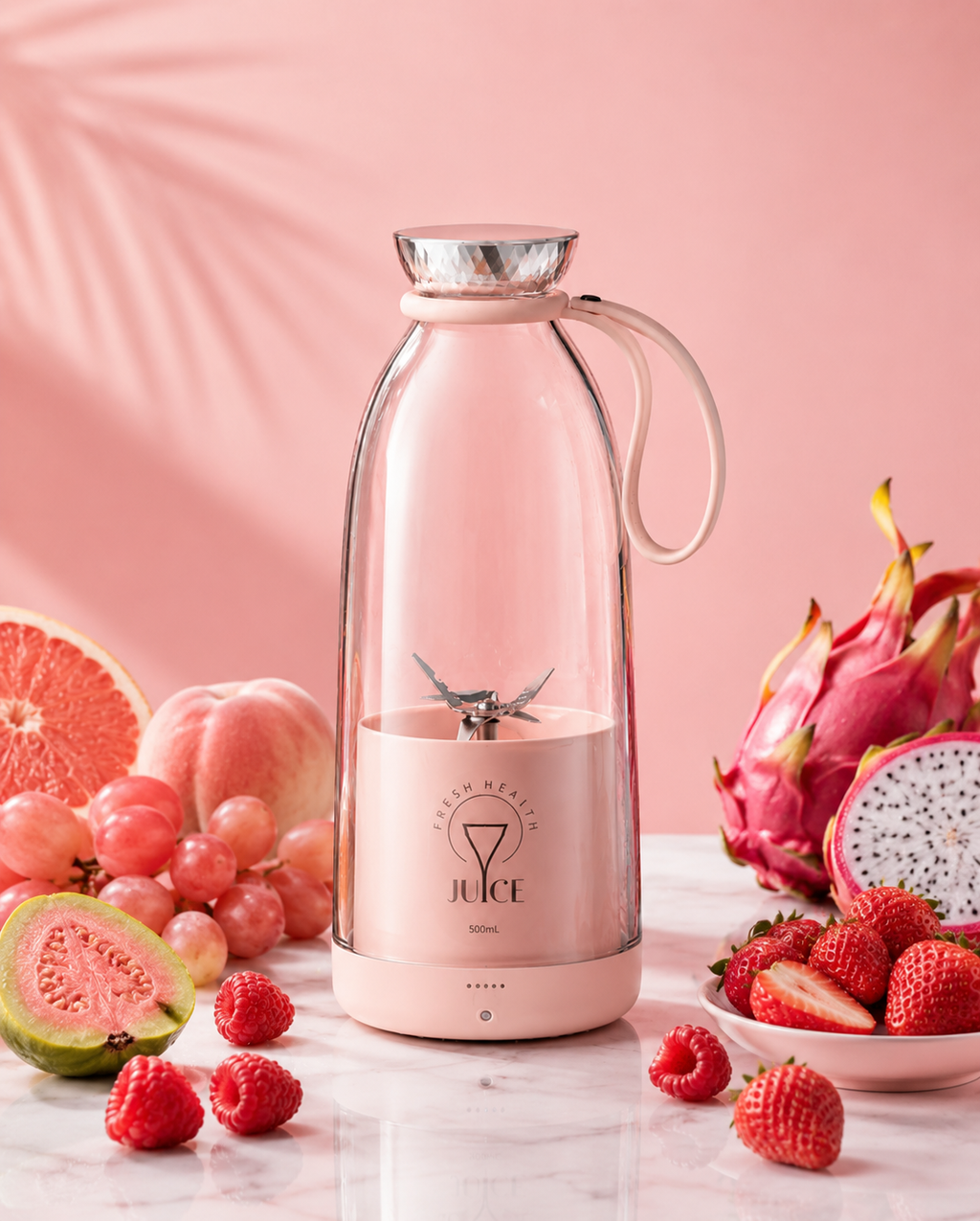 Electric Portable Juicer Cup with USB Charging – 500ml