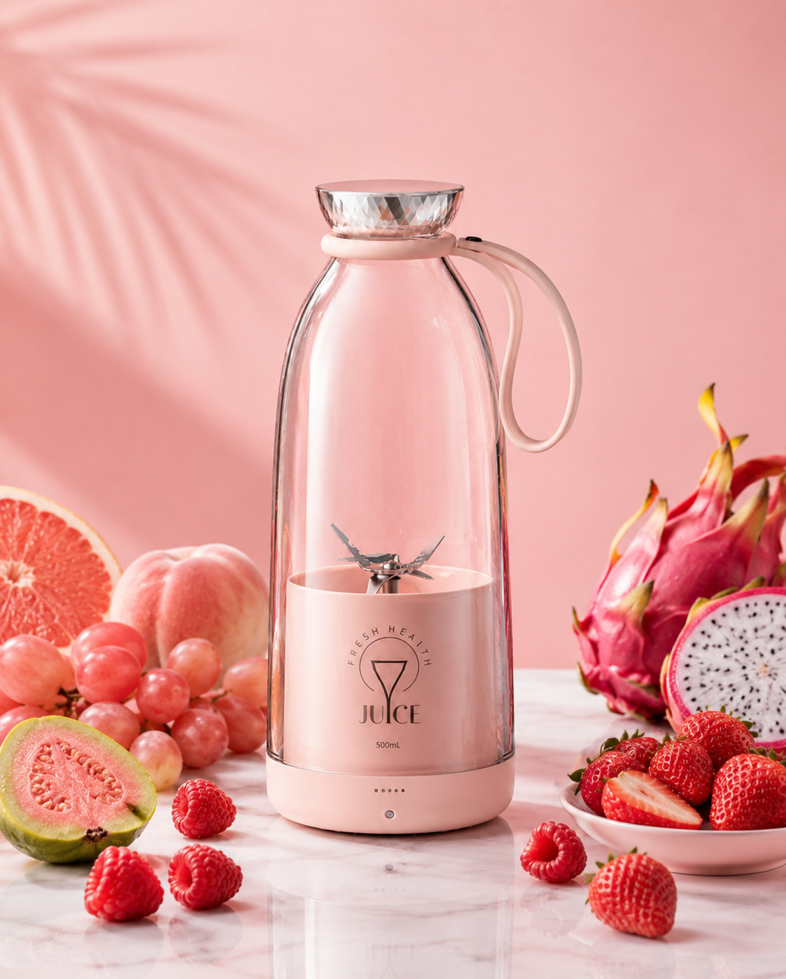 Electric Portable Juicer Cup with USB Charging – 500ml