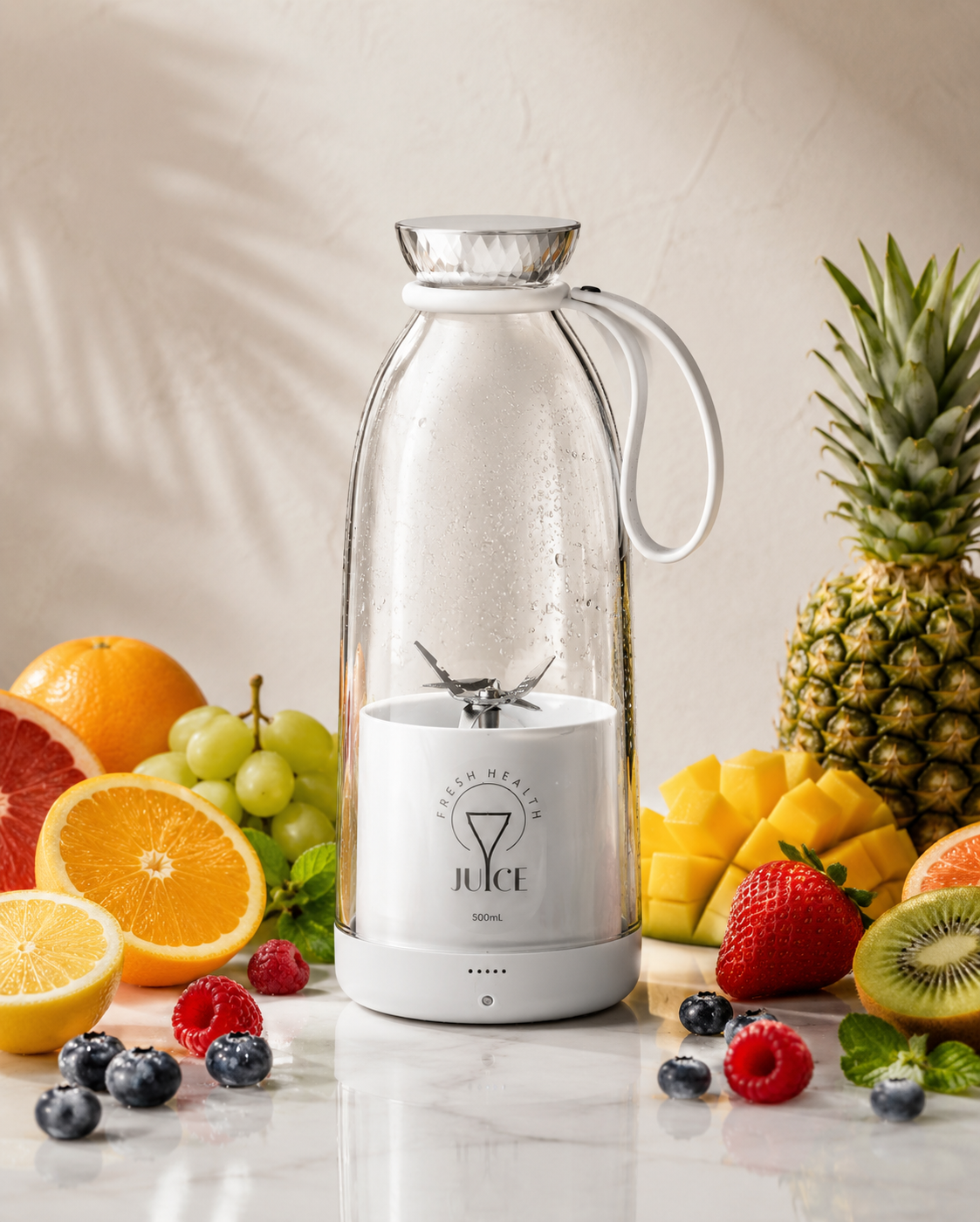 Electric Portable Juicer Cup with USB Charging – 500ml